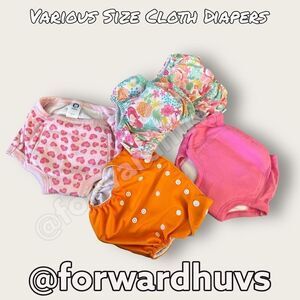 Various Size Girl’s Cloth Diaper Covers